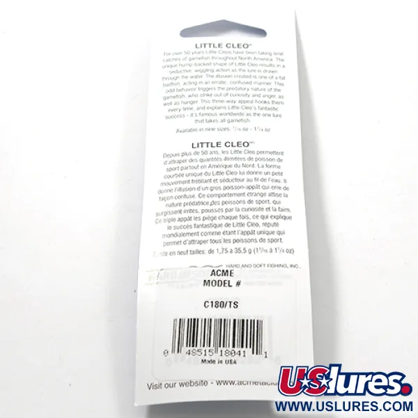 Acme Little Cleo Plandavka, Žlutá/Oranžová/Nikl, 3,5g, #2713