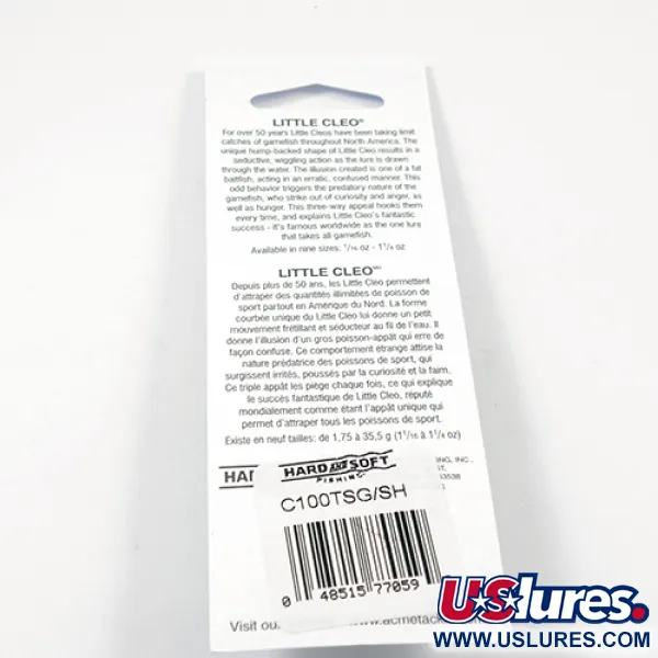 Acme Little Cleo Glow Plandavka, Nikl/Růžová/Žlutá UV, 9.5g, #2245