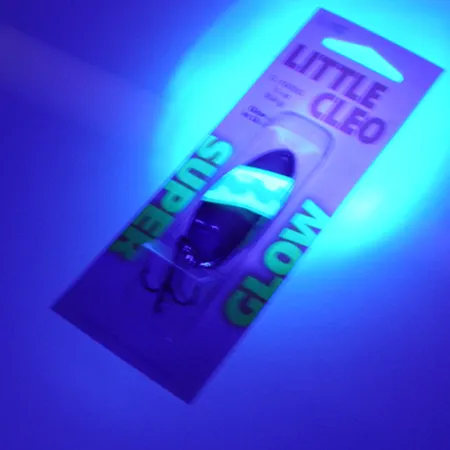 Acme Little Cleo Glow Plandavka, Nikl/Zelená/Glow, 9,5g, UV, #2246