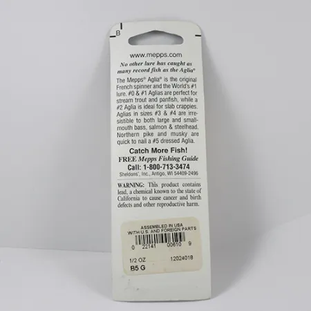 Mepps Aglia 5 Rotační Třpytka, Zlatá, 14g, List Aglia, #2278