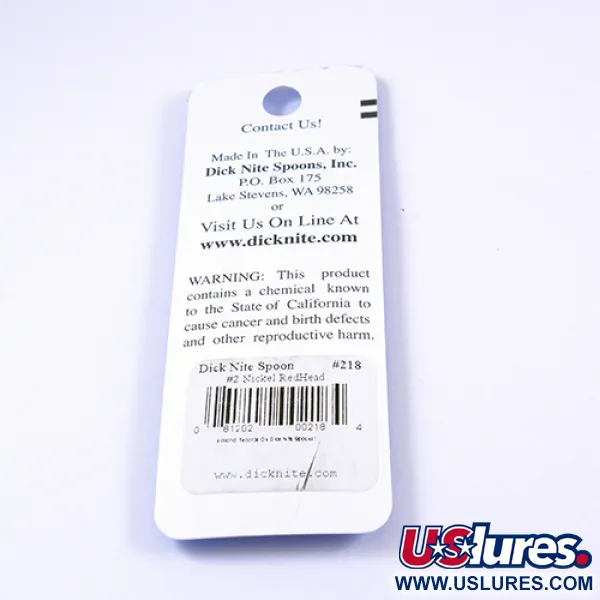 Dick Nite #2 Plandavka, Nikl/Červená, 3.5cm, Siwash háček, #2306