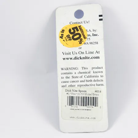 Dick Nite #0 Plandavka, Zlato / Nikl, 2cm, Klasika USA, #2309