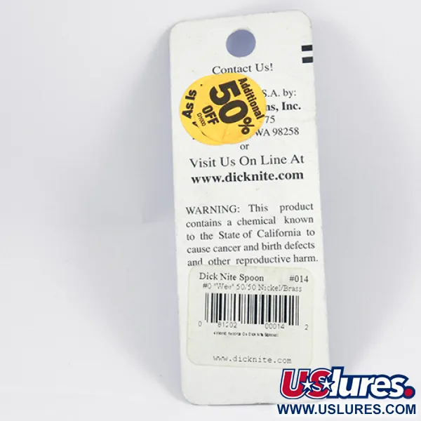 Dick Nite #0 Plandavka, Zlato / Nikl, 2cm, Klasika USA, #2309