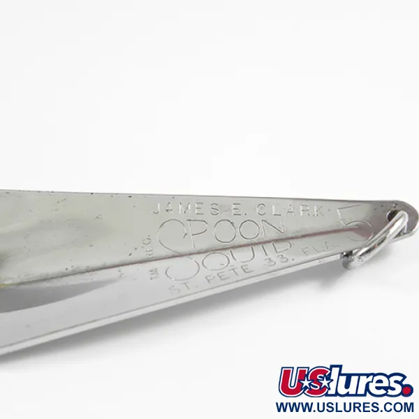 James E. Clark Clark Spoon Squid, Nikl, 35g, Proti váznutí, #2347