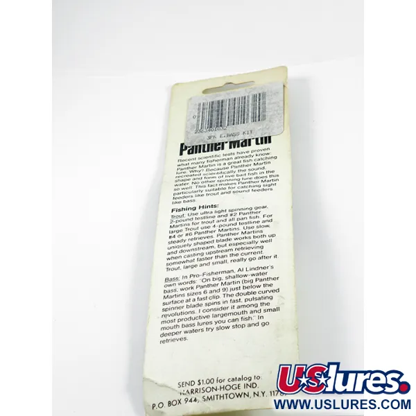 Panther Martin Eastern Bass Kit Třpytka, Černá/Zelená/Stříbrná, 4g, #2365