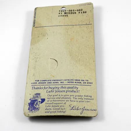 Luhr Jensen Needlefish 1 Plandavka, Zlatá, 2g, Mosaz, #2367