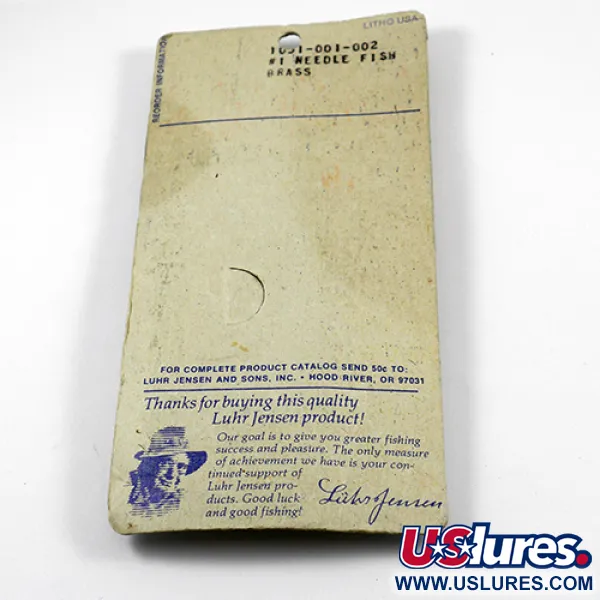 Luhr Jensen Needlefish 1 Plandavka, Zlatá, 2g, Mosaz, #2367