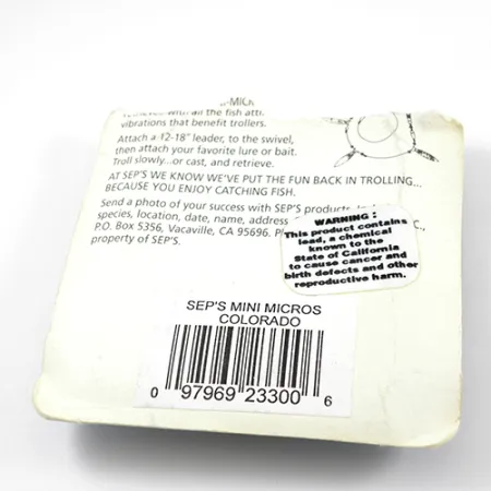 SEP'S Mini Micros Colorado Trollingová Sestava, Mosaz, 2,5cm, #2398