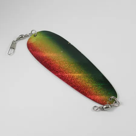 Shasta Tackle Sling Blade Dodger Trollovací plandavka, Červená/Zelená, 14g, #2402