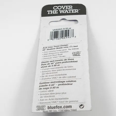 Blue Fox Vibrax Shallow Třpytka, Duhová, 6g, Do Mělčin, #2411