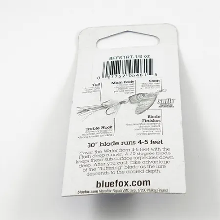 Blue Fox Flash Deep Runner Třpytka, Trout, 4g, Opeřený háček, #2413