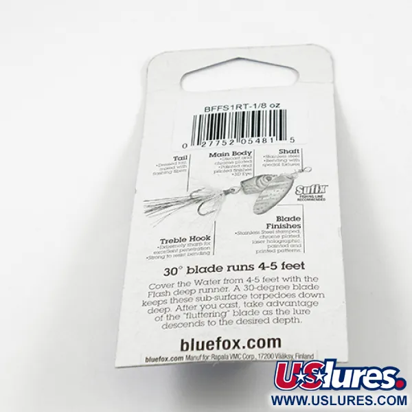 Blue Fox Flash Deep Runner Třpytka, Trout, 4g, Opeřený háček, #2413