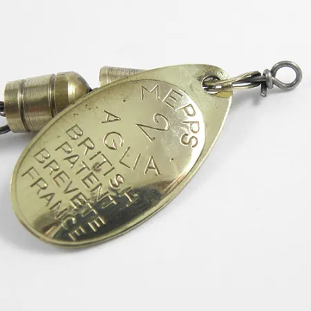 Mepps Aglia 2 Rotační Třpytka, Mosaz, 4.5g, Klasický List, #2414