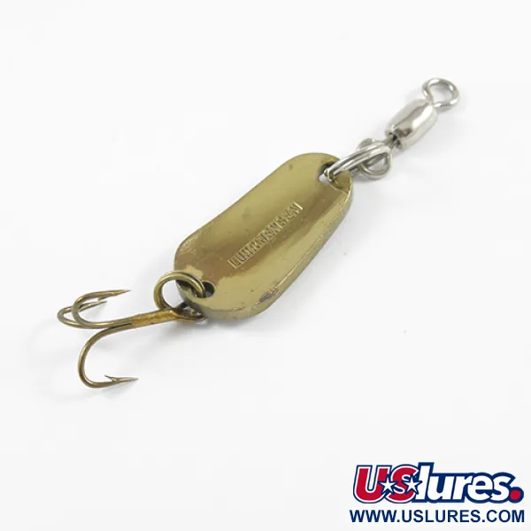 Luhr Jensen Plandavka, Bílá/Zelená/Mosaz, 7g, Vintage, #2421