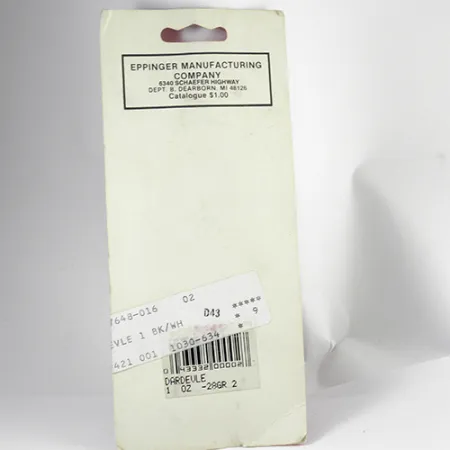 Eppinger Dardevle Plandavka, Černá/Slonová Kost, 28g, Klasik, #2558