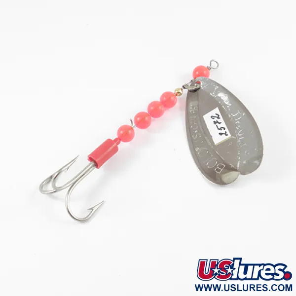 Třpytka Luhr Jensen Les Davis Bolo, Nikl / Červená, 9g, #2572