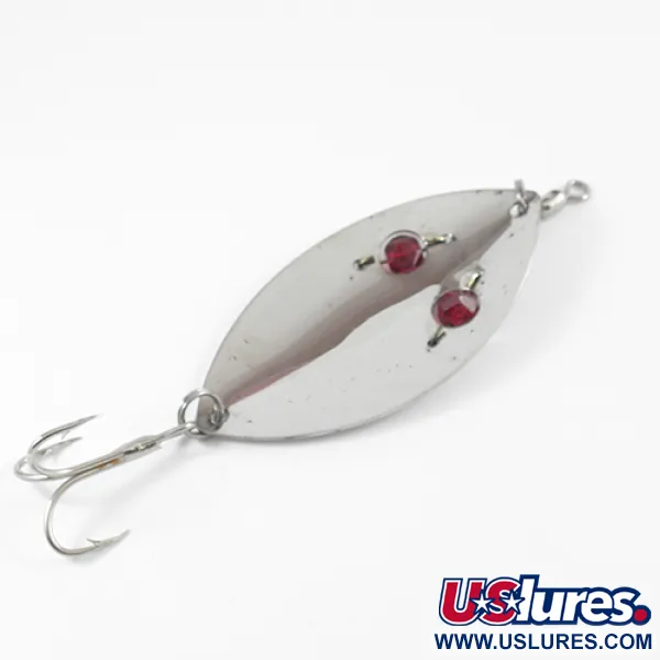 Gibbs Ruby Eye Wiggler Plandavka, Nickel / Red Eyes, 35g, Skleněné oči, #2587
