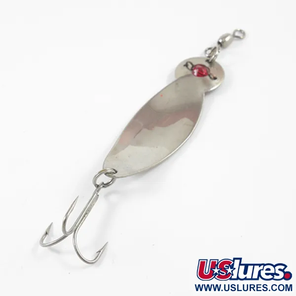 Lucky Strike One Eye Wiggler Plandavka, Nickel/Red Eye, 14g, #2709