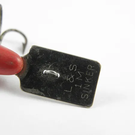 L&S Bait MirrOlure Potápivý Wobler, Červená/Bílá, 2.5g, Lopatka, #2748