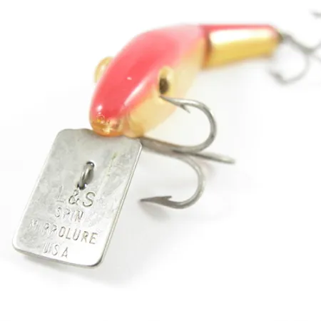 MirrOlure Dělený Wobler, Zlatá / Červená, 4g, Vintage USA, #2791