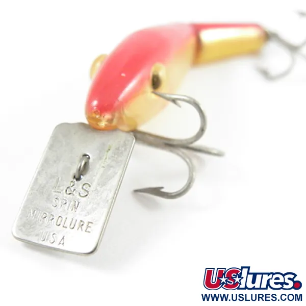 MirrOlure Dělený Wobler, Zlatá / Červená, 4g, Vintage USA, #2791