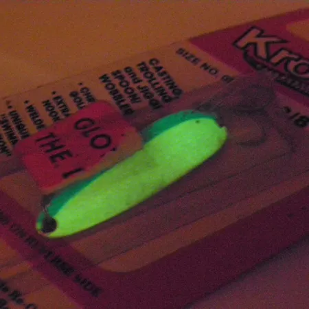 Luhr Jensen Krocodile Die #3 Glow Plandavka, Bílá/Modrá, 14g, #2803