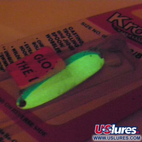 Luhr Jensen Krocodile Die #3 Glow Plandavka, Bílá/Modrá, 14g, #2803