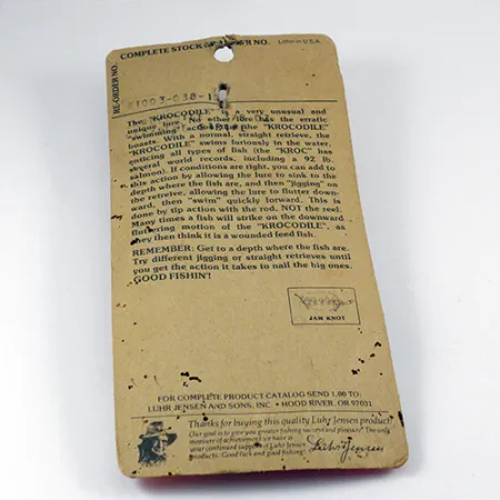 Luhr Jensen Krocodile Die #3 Glow Plandavka, Bílá/Modrá, 14g, #2803