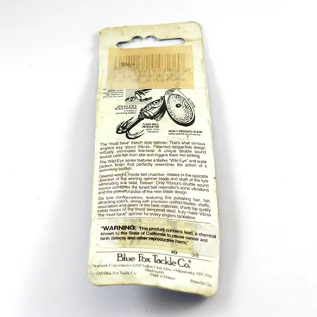Blue Fox Vibrax Wild Eye Třpytka, Zlatá, 4g, Wild Eye, #2810