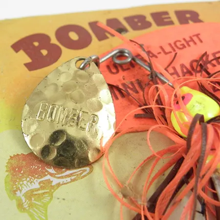 Bomber Bushwhacker Spinnerbait, Mosaz, 7g, Tepaný List, #2809