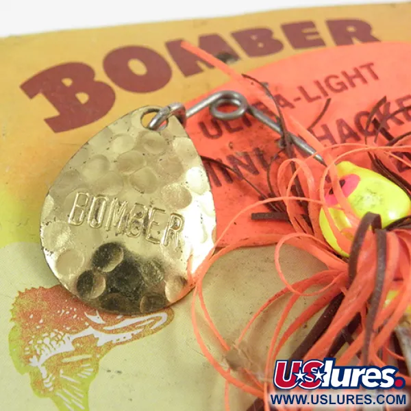 Bomber Bushwhacker Spinnerbait, Mosaz, 7g, Tepaný List, #2809