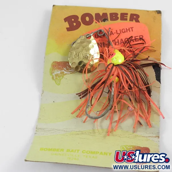 Bomber Bushwhacker Spinnerbait, Mosaz, 7g, Tepaný List, #2809