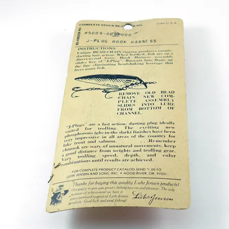 Luhr Jensen Hook Harness Montáž, Nikl, 6g, Kuličkový řetízek, #2811