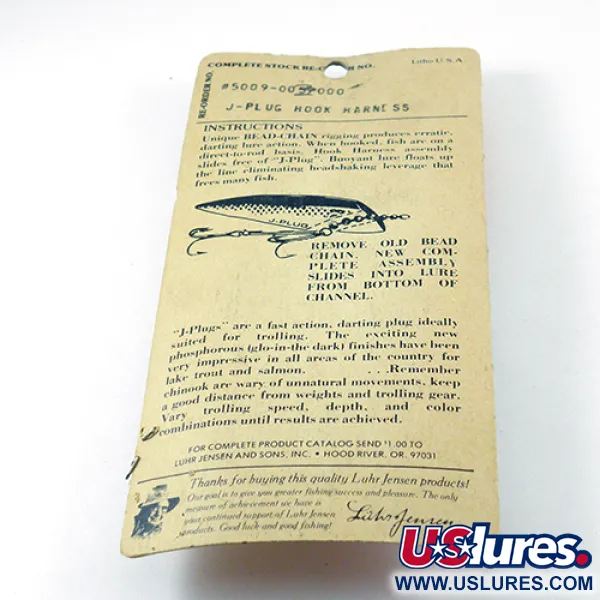 Luhr Jensen Hook Harness Montáž, Nikl, 6g, Kuličkový řetízek, #2811