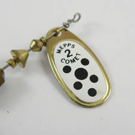 Mepps Comet 2 Dressed Třpytka, Mosaz / Bílá, 4,5g, #2818