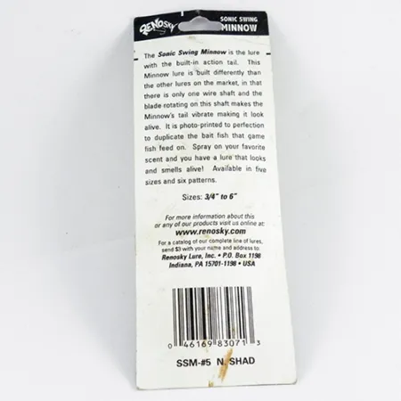 Renosky Sonic Swing Minnow Hybridní Rotačka, Zlatá, 7g, List, #2849