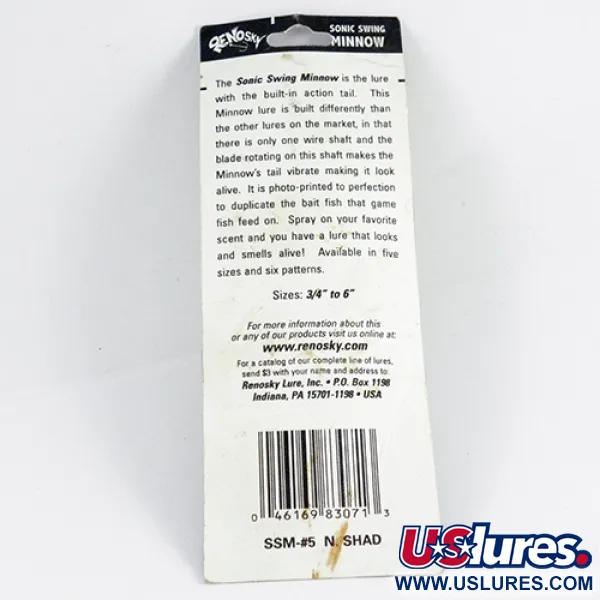 Renosky Sonic Swing Minnow Hybridní Rotačka, Zlatá, 7g, List, #2849