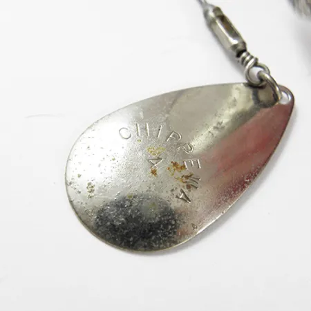 Chippewa Bait Chippewa 4 Spinnerbait, Nikl / Červená, 28g, Dvě rotační lopatky, #2909