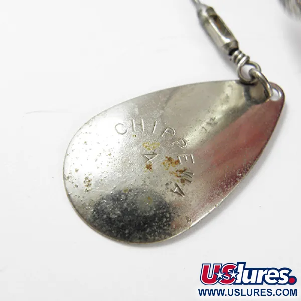 Chippewa Bait Chippewa 4 Spinnerbait, Nikl / Červená, 28g, Dvě rotační lopatky, #2909