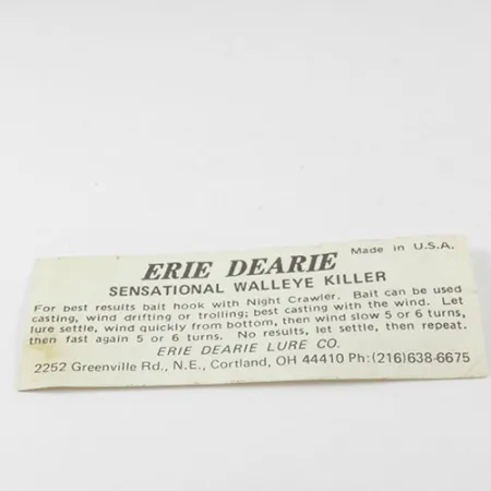 Erie Dearie Walleye Killer Spinnerbait, Nikl / Červená, 12g, #2932