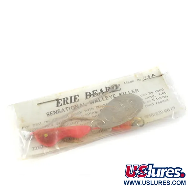Erie Dearie Walleye Killer Spinnerbait, Nikl / Červená, 12g, #2932