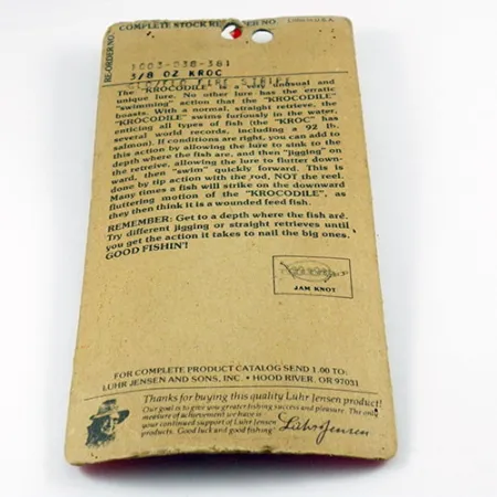 Luhr Jensen Krocodile Die #3 Plandavka, Bílá/Červená Glow, 17,7g, #2936