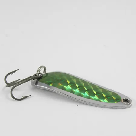 Luhr Jensen Krocodile Die #3 Třpytka, Nikl / Zelená, 10g, #2967