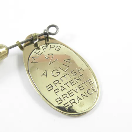 Mepps Aglia 2 třpytka, mosaz, 4,5g, vintage ražba, #3029