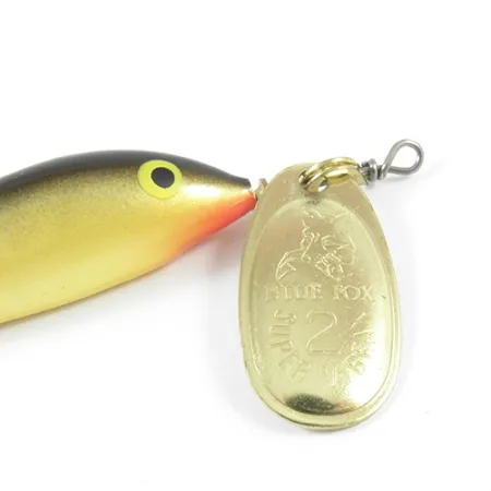 Blue Fox Vibrax Minnow Spin 2 Třpytka, Zlatá, 7g, Pozlacená, #3032