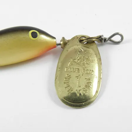 Blue Fox Vibrax Minnow Spin 1 Třpytka, Mosaz, 4g, Logo Fox, #3064