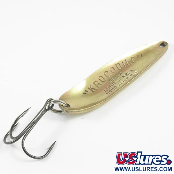 Luhr Jensen Krocodile Die #4 Plandavka, Mosaz, 21g, Vintage, #3072