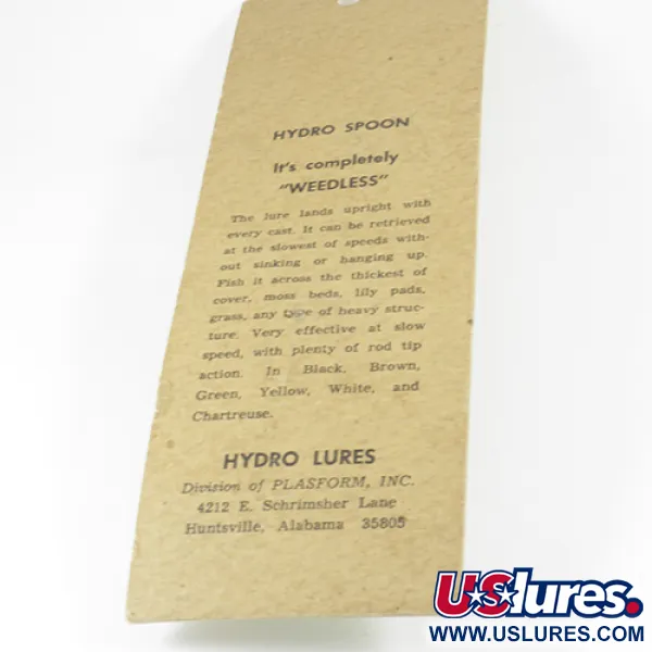 Hydro Lures Weedless Hydro Spoon Plandavka, Bílá/Zelená, 17g, #3074
