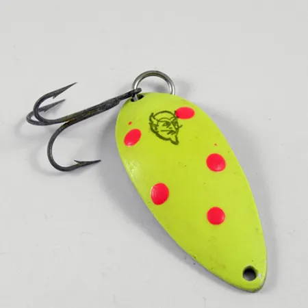 Dardevle Devle Dog 7700 Třpytka, Žlutá/Červená/Nikl, 14g, #3095