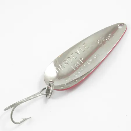 Dardevle Imp Plandavka, Červená / Bílá / Nikl, 11g, Klasické Logo, #3107